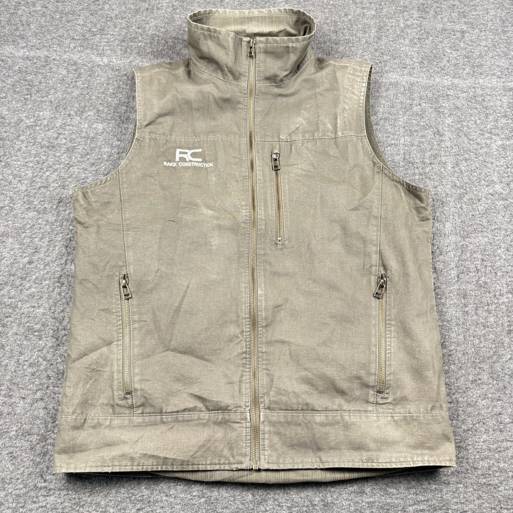 Kuhl Burr Vest Mens Medium Vintage Patina Dye Fleece‎ Lined Sleeveless Hiking